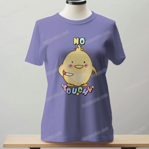 amethyst No Touchy Duck Women's Fit T-Shirt | Soft Jersey Blend | UK 8-24