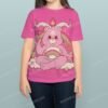 bearphomet-dpink Care Bearphomet Women's Fit T-Shirt-UK 8 TO UK 24