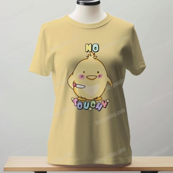 butter No Touchy Duck Women's Fit T-Shirt | Soft Jersey Blend | UK 8-24