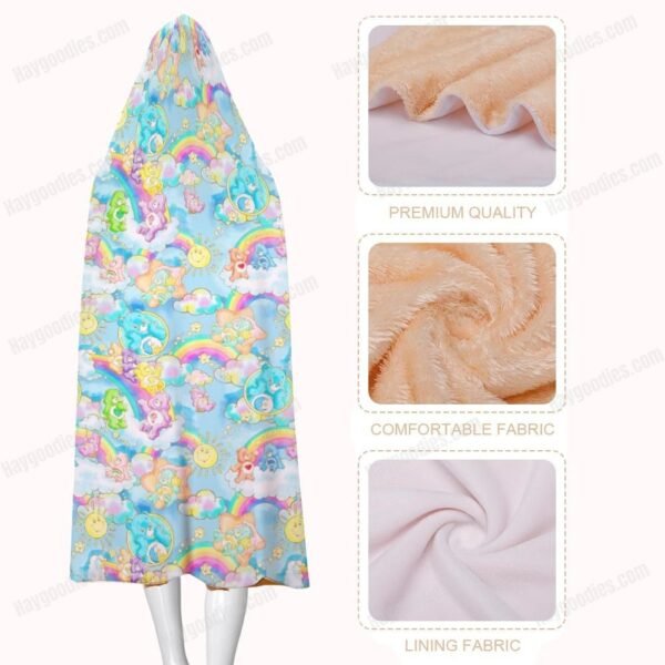 cb-hb4 Care Bears Cloak Hooded Blanket – Ultra-Soft | 3 Sizes