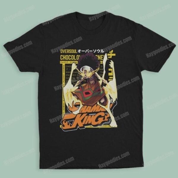 chocolove Shaman King Unisex Black T-Shirts-Kids and Adult Sizes to 5XL-Various Designs