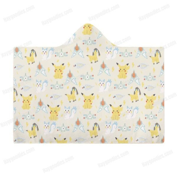 Pokemon Types Cloak Hooded Blanket – Various Designs | 3 Sizes