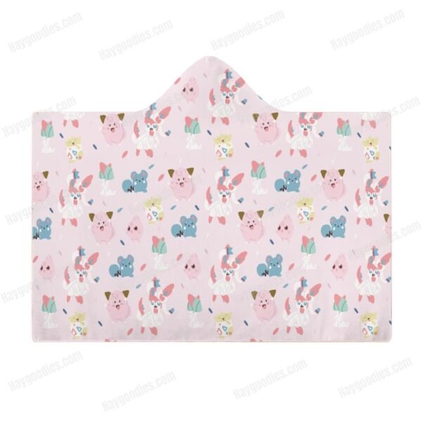Pokemon Types Cloak Hooded Blanket – Various Designs | 3 Sizes