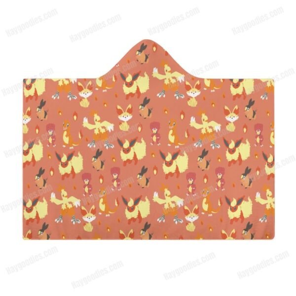 Pokemon Types Cloak Hooded Blanket – Various Designs | 3 Sizes