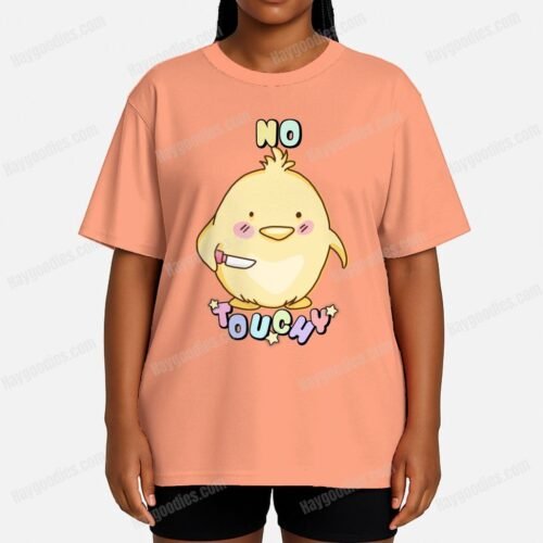 No Touchy Duck Women's Fit T-Shirt | Soft Jersey Blend | UK 8-24