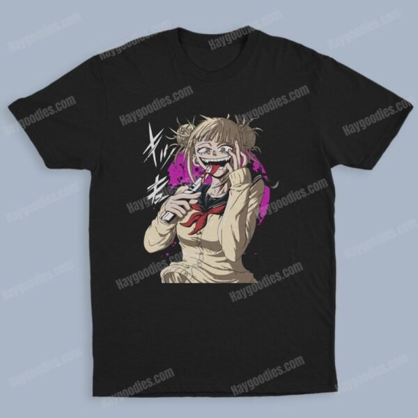 himiko2 Himiko Toga Unisex Black T-Shirts-Kids and Adult Sizes to 5XL-Various Designs