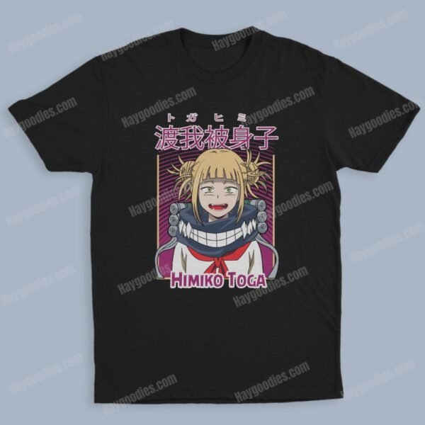himiko2 Himiko Toga Unisex Black T-Shirts-Kids and Adult Sizes to 5XL-Various Designs