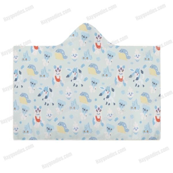 Pokemon Types Cloak Hooded Blanket – Various Designs | 3 Sizes