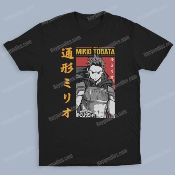 mirio Togata Mirio-Lemillion Unisex Black T-Shirts-Kids and Adult Sizes to 5XL-Various Designs