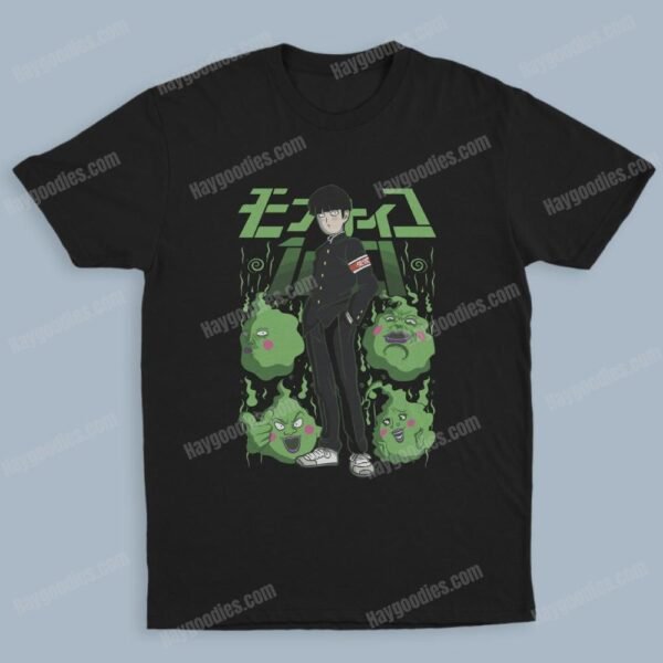 mob1 Mob Psycho 100 Unisex Black T-Shirts-Kids and Adult Sizes to 5XL-Various Designs