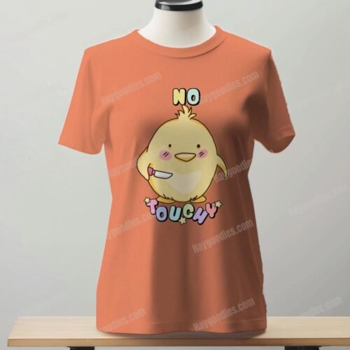 No Touchy Duck Women's Fit T-Shirt-UK 8 TO UK 24