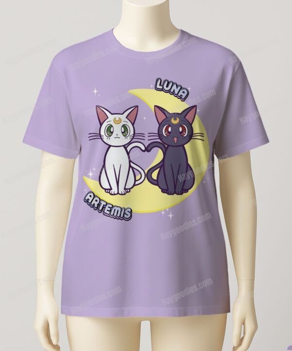 Luna and Artemis Women's Fit T-Shirt-UK 8 TO UK 24