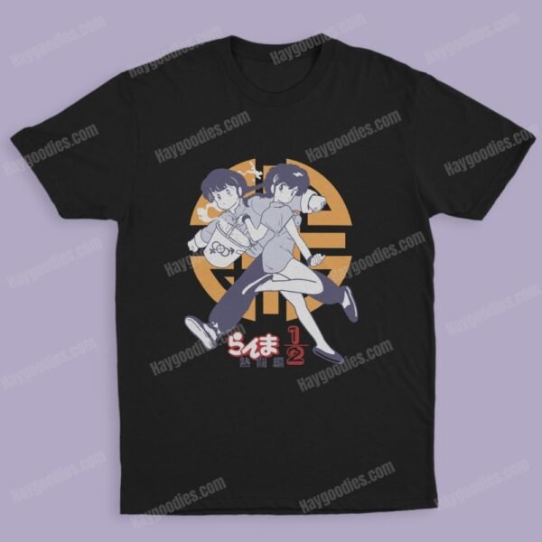 ranma1 Ranma 1/2 Unisex Black T-Shirts-Adult Sizes to 5XL-Various Designs