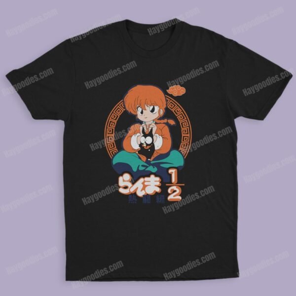 ranma2 Ranma 1/2 Unisex Black T-Shirts-Adult Sizes to 5XL-Various Designs