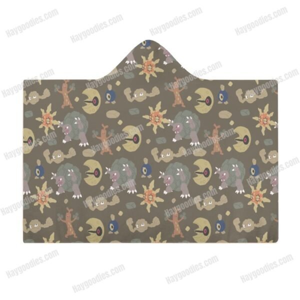 Pokemon Types Cloak Hooded Blanket – Various Designs | 3 Sizes