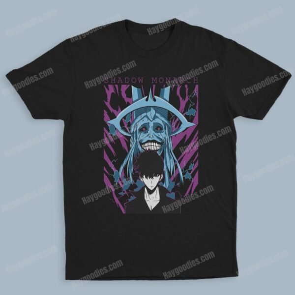 sololev1 Solo Levelling Unisex Black T-Shirts Adult Sizes to 5XL