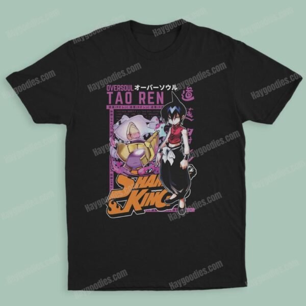taoren Shaman King Unisex Black T-Shirts-Kids and Adult Sizes to 5XL-Various Designs