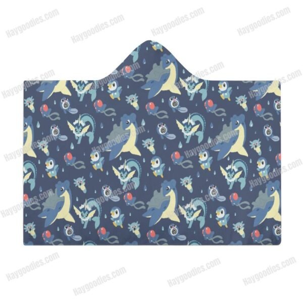 Pokemon Types Cloak Hooded Blanket – Various Designs | 3 Sizes