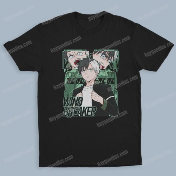 windbreaker Wind Breaker Unisex Black T-Shirts- Adult Sizes to 5XL