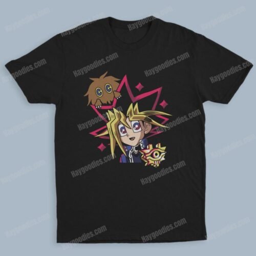 Yu-Gi-Oh Unisex Black T-Shirts-Adult Sizes to 5XL-Various Designs