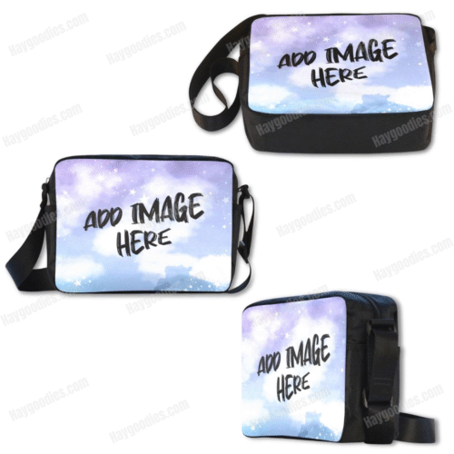 Add Your Own Image Cross Body Nylon Bag