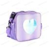 Holographic Heart Patch Lunch Bag