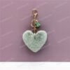 Plush Fur Heart Shaped Keychain – Various Colours