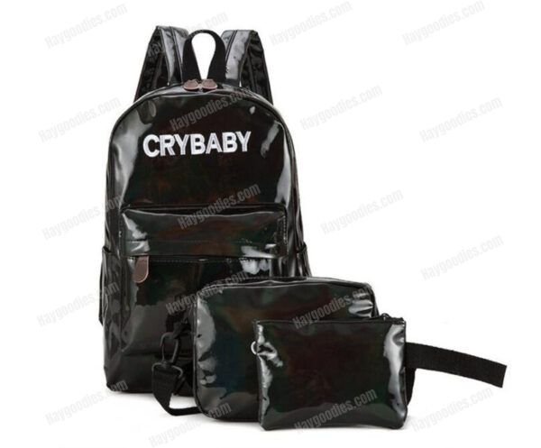Crybaby Holographic Backpack Set-3pcs