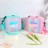 Holographic Heart Patch Lunch Bag