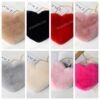 Heart Shaped Fuzzy Shoulder Bag - Various Colours