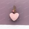 Plush Fur Heart Shaped Keychain – Various Colours