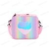 Holographic Heart Patch Lunch Bag