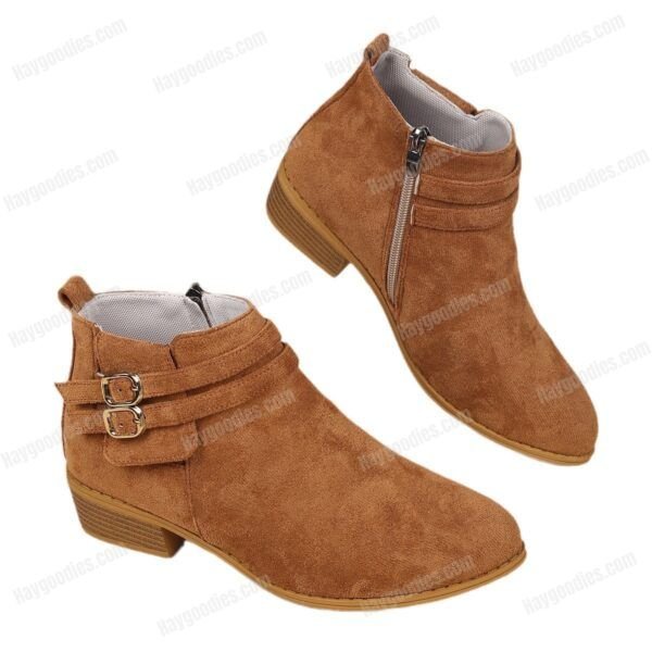 Point Toe Block Heel Boots
