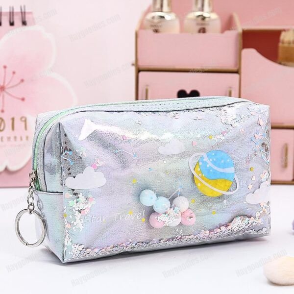 Star Space Case – Glitter Laser Cosmetic Bag-Various Designs