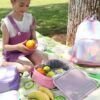 Holographic Heart Patch Lunch Bag