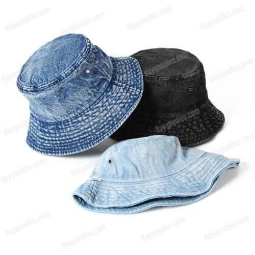 Washed Denim Bucket Hat