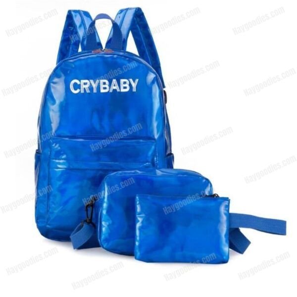 Crybaby Holographic Backpack Set-3pcs