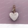 Plush Fur Heart Shaped Keychain – Various Colours