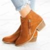 Women’s Suede Ankle Boots – EU 35–43