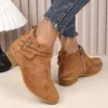 Point Toe Block Heel Boots