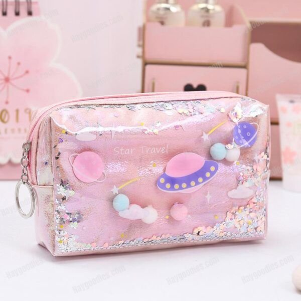 Star Space Case – Glitter Laser Cosmetic Bag-Various Designs