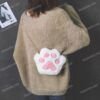 543282336 Cute Paw Chain Zipper Shoulder Bag