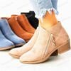 Women’s Suede Ankle Boots – EU 35–43