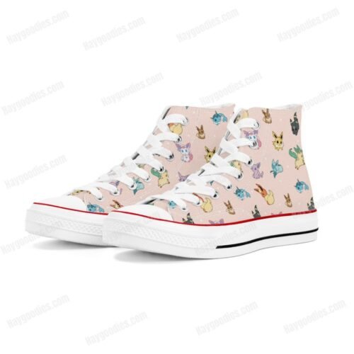 Custom Made Eevees Unisex High Top Canvas Shoes - Men and Women Sizes