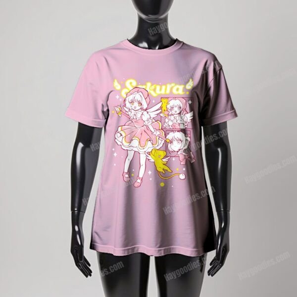 blossom Card Captor Sakura Women's Fit T-Shirt-UK 8 TO UK 24-Various Colours