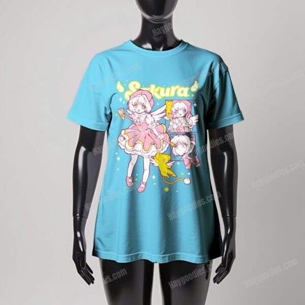 cb-blue Card Captor Sakura Women's Fit T-Shirt-UK 8 TO UK 24-Various Colours