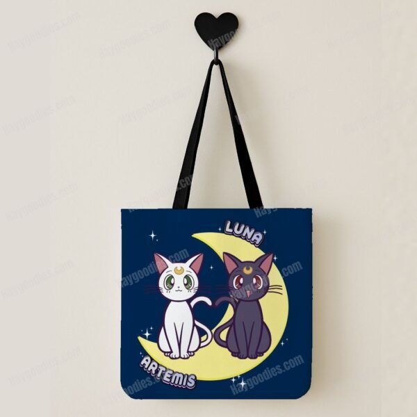 Luna and Artemis Shopping Tote Bag-Various Colours