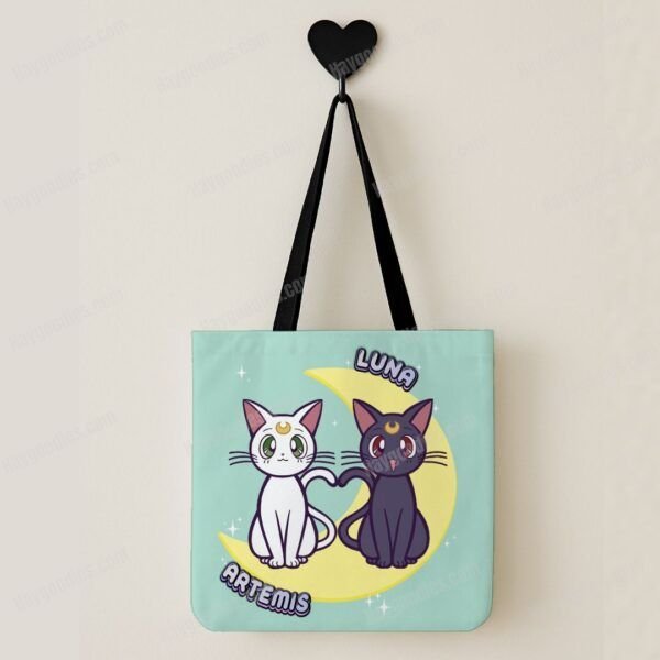 Luna and Artemis Shopping Tote Bag-Various Colours