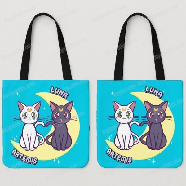 Luna and Artemis Shopping Tote Bag-Various Colours