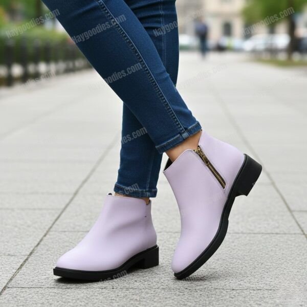 lavender ankleboots